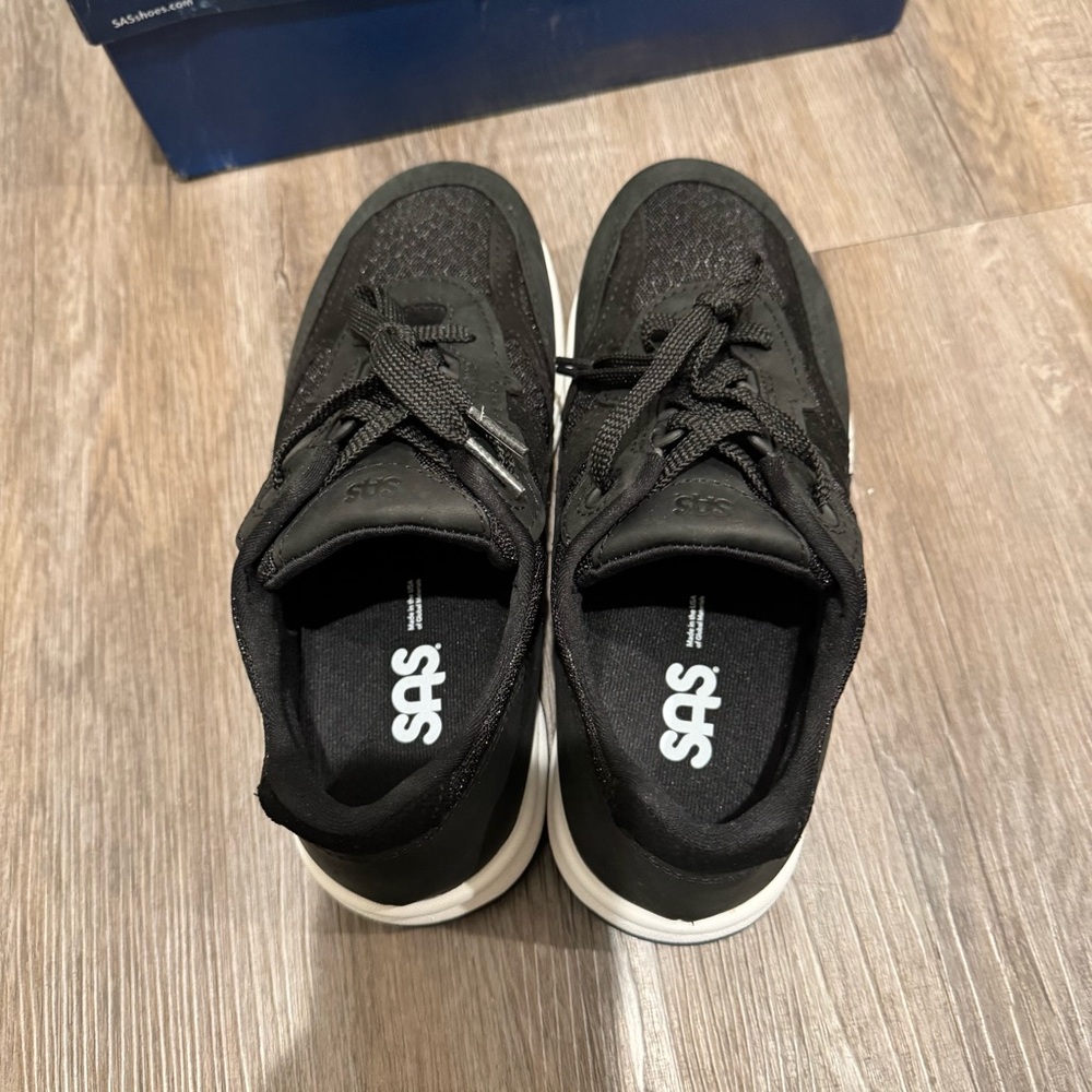 SAS Tour Mesh Nova Black Comfort Walking Sneakers - Picture 5 of 13